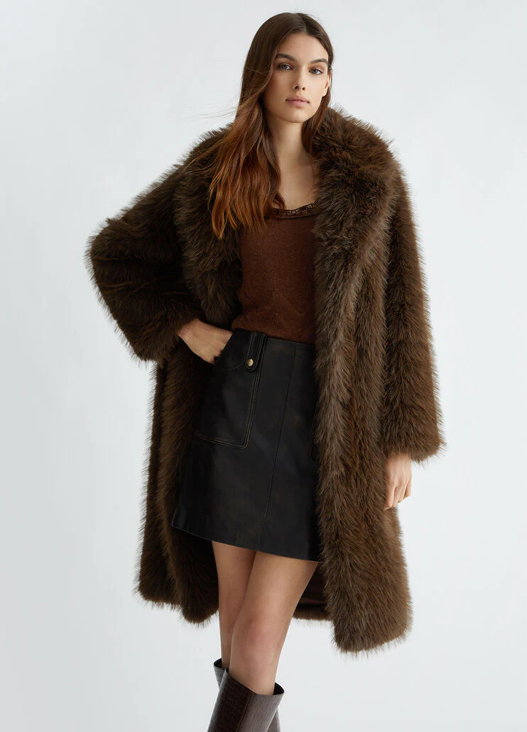 Faux fur jacket