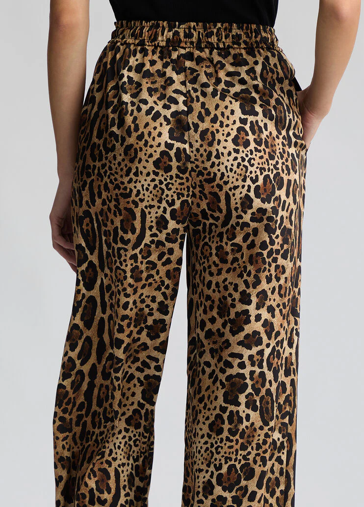 Animal print trousers