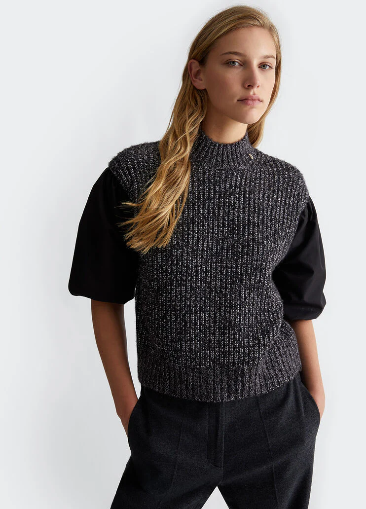 Wool and lurex sweater