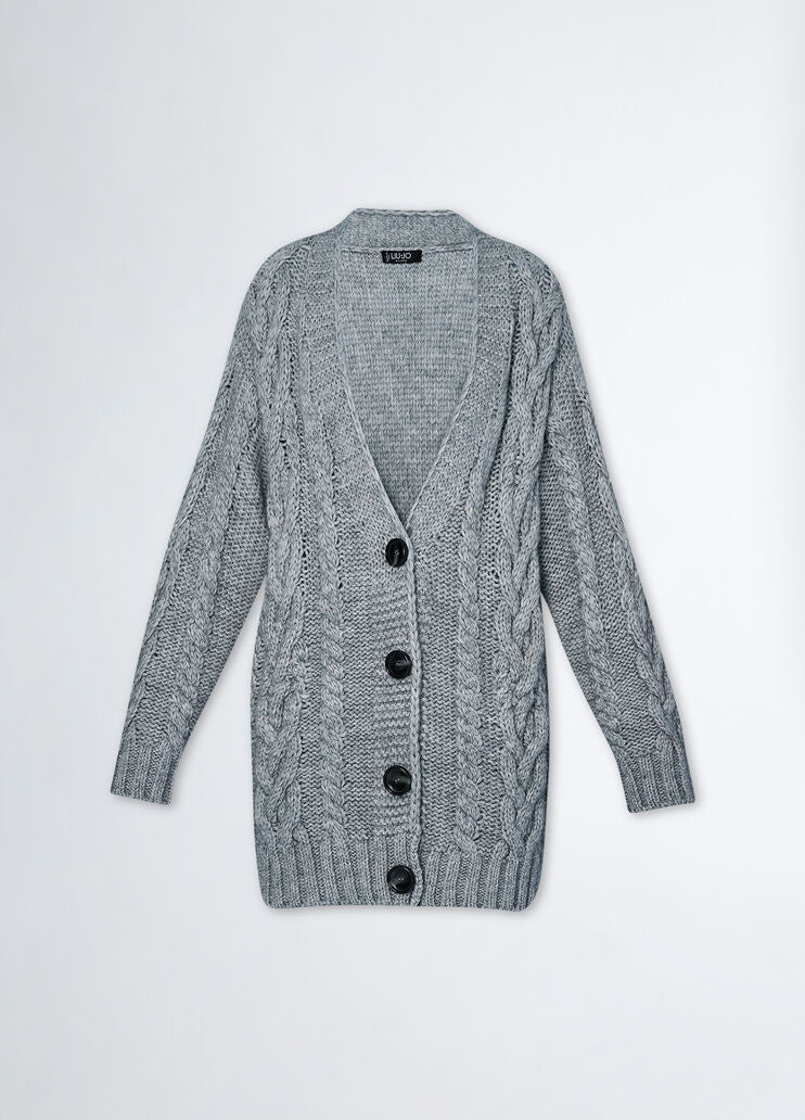 Wool blend cardigan