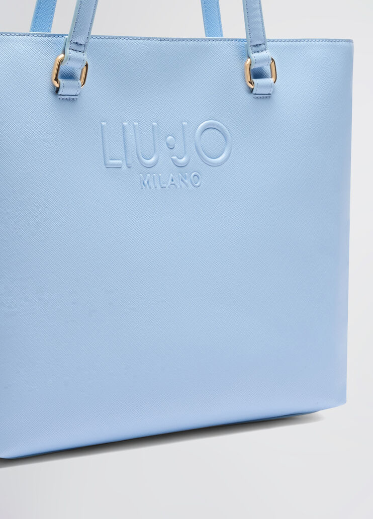 Light blue shopping bag