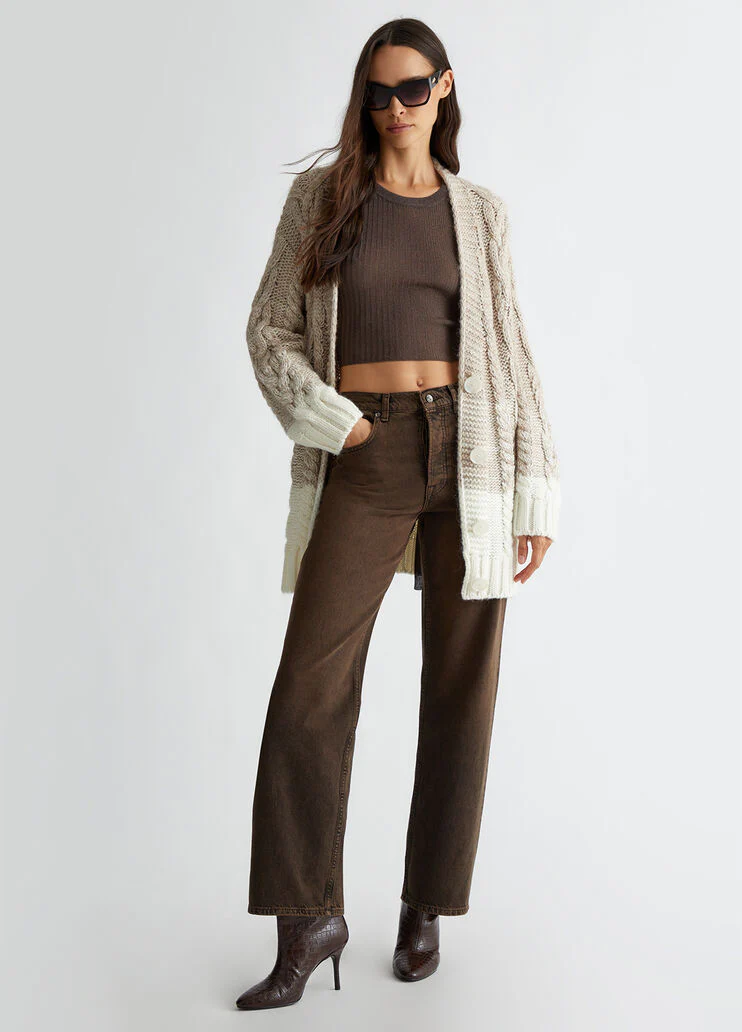 Wool and alpaca cardigan