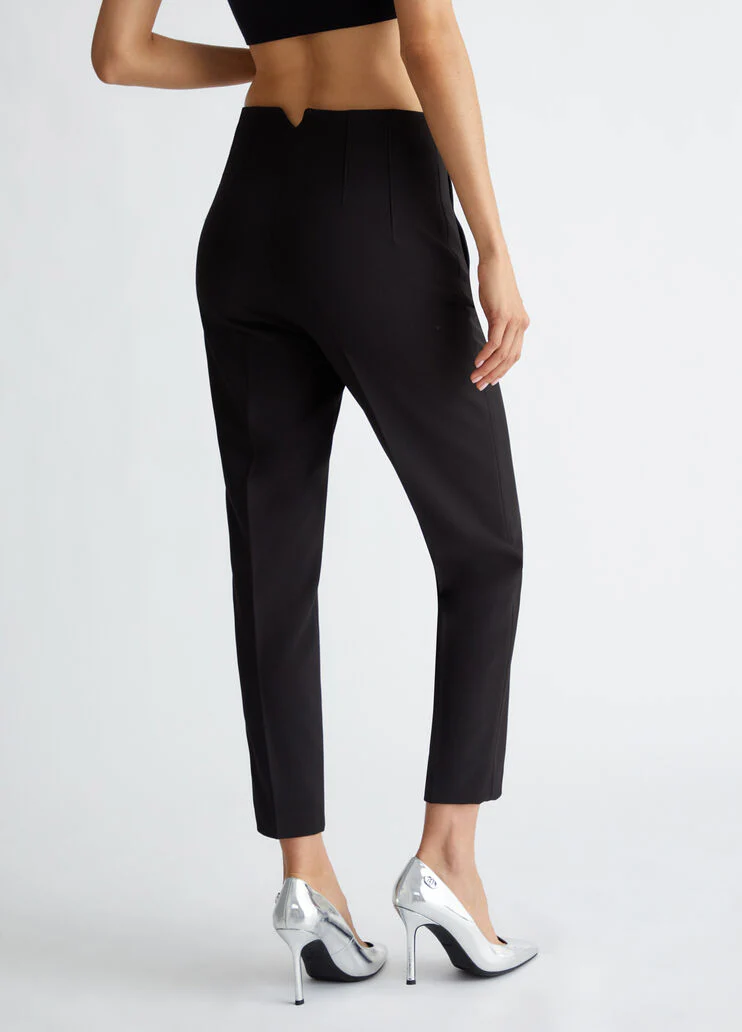 Stretch cropped trousers