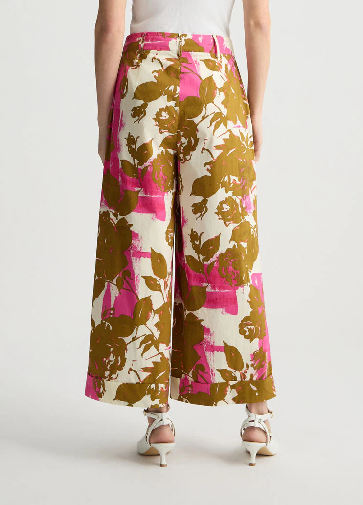 Floral palazzo trousers