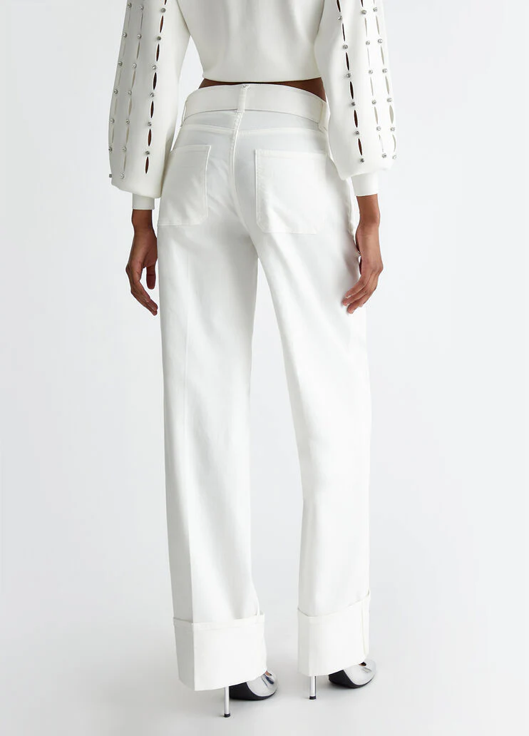 Cargo pants with belt