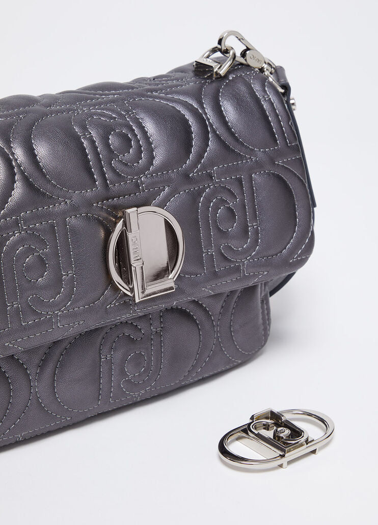 Quilted crossbody bag with logo
