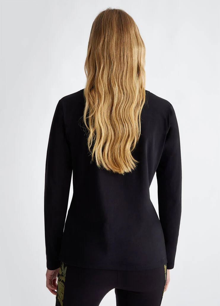 T-shirt with appliqués