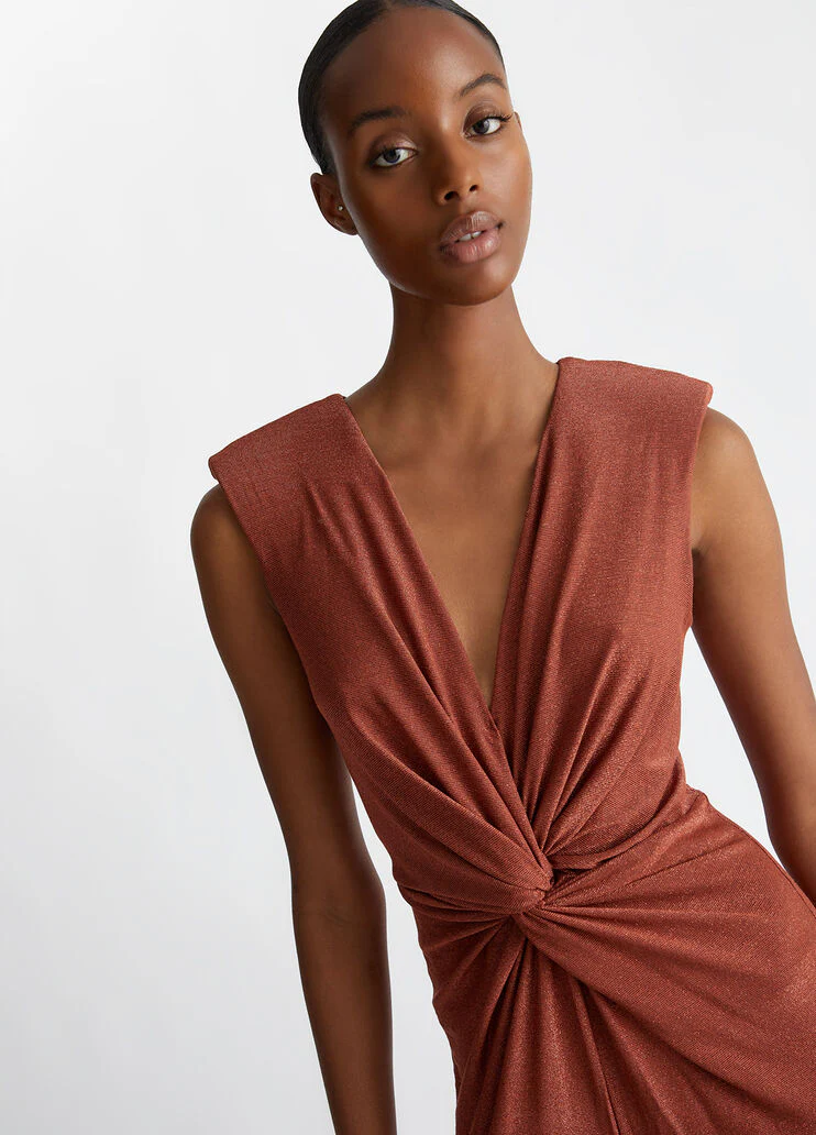 Lurex jersey jumpsuit