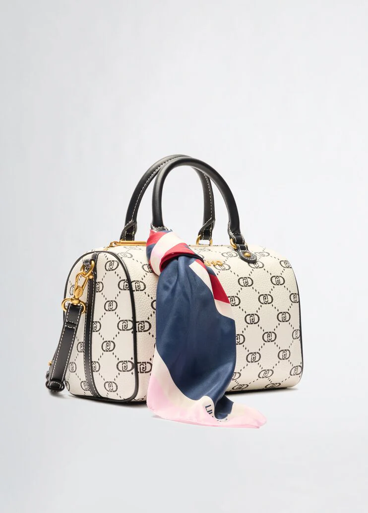 Monogram bag with foulard