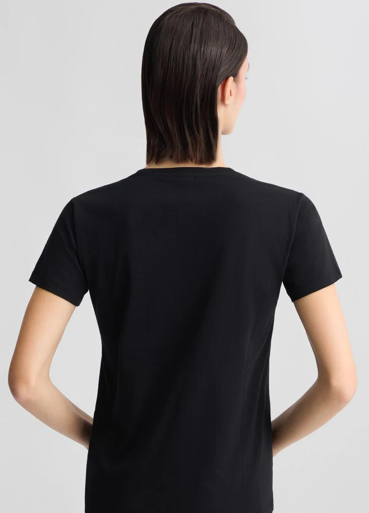 T-shirt with rhinestones