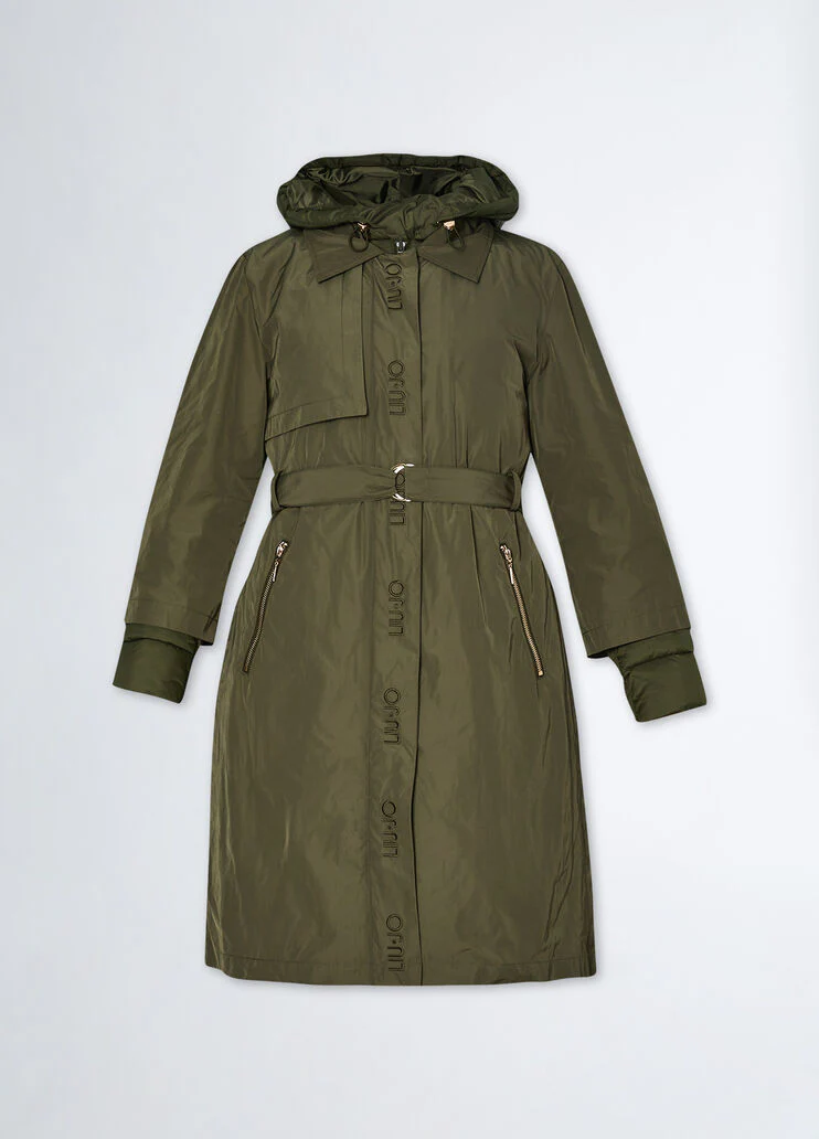 Quilted nylon coat