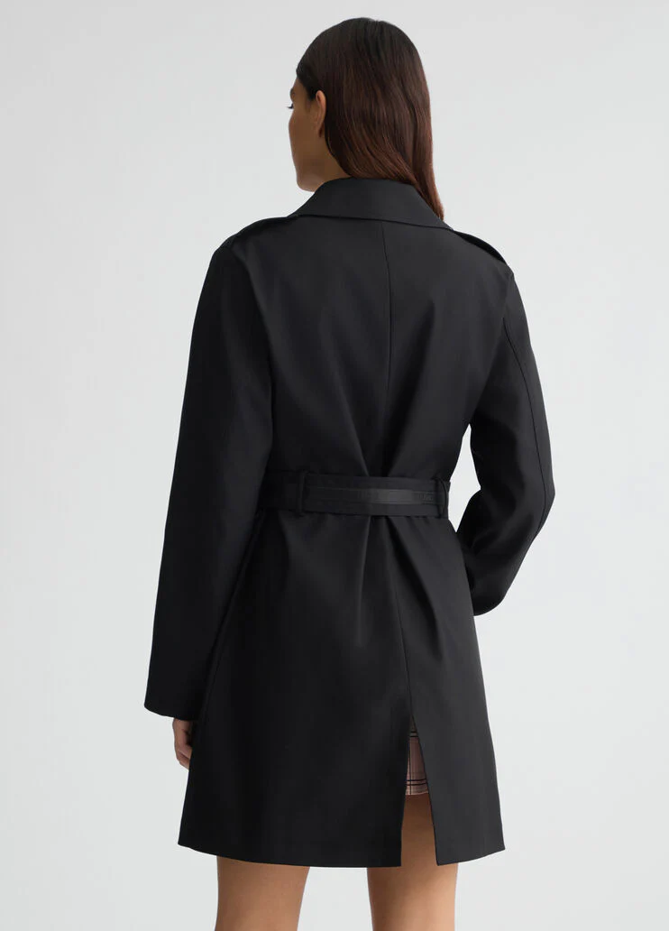 Trench coat with belt