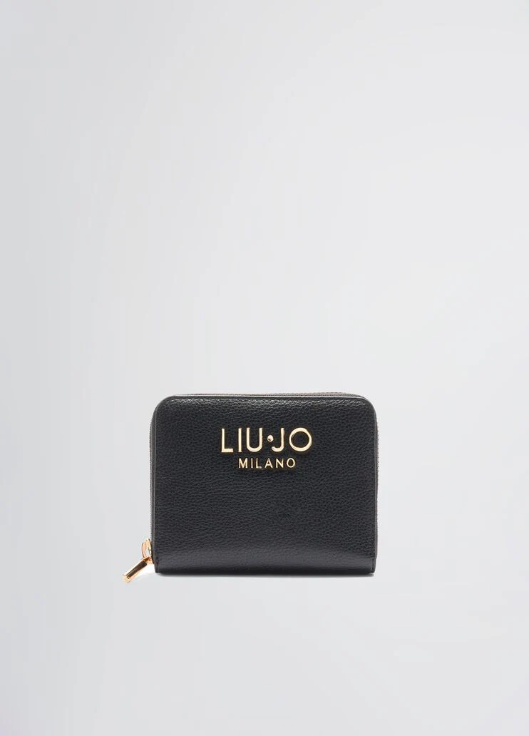 Tumbled zip-around purse