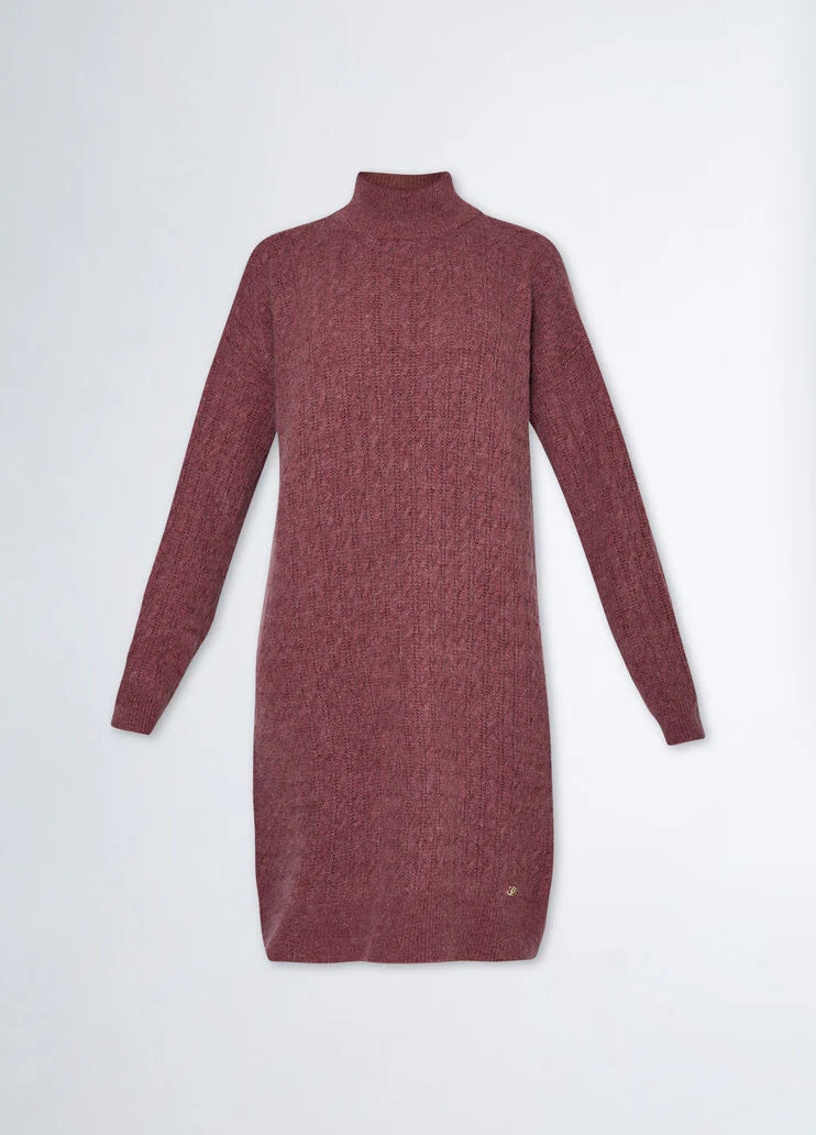 Alpaca-blend knit dress