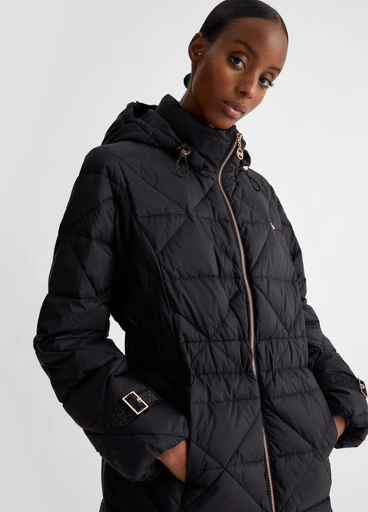 Quilted padded nylon jacket