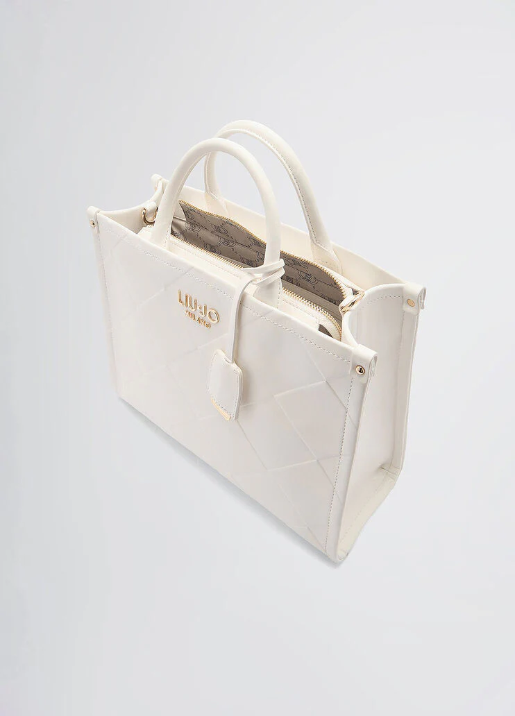 Diamond-design handbag