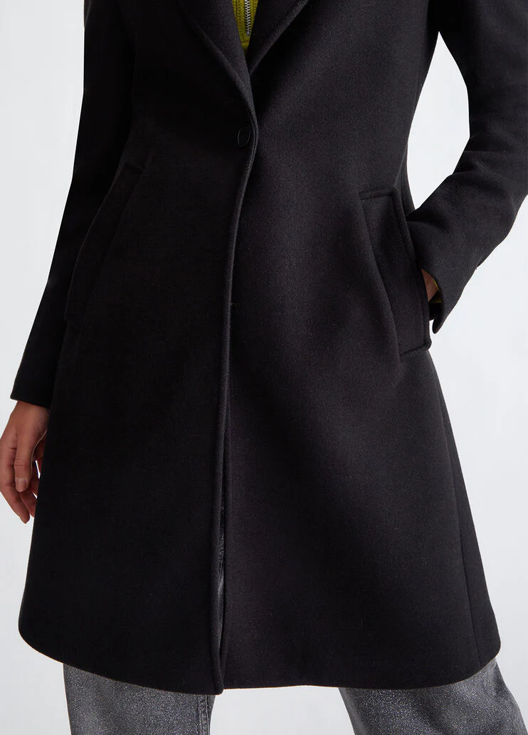 Wool blend coat