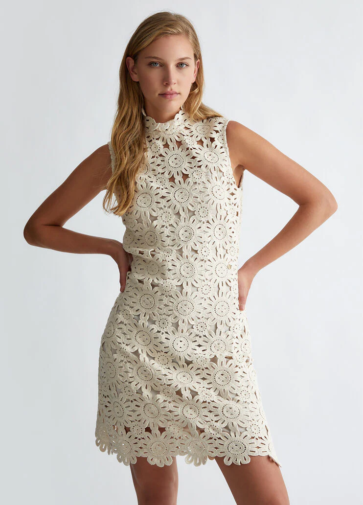 Short macramé dress