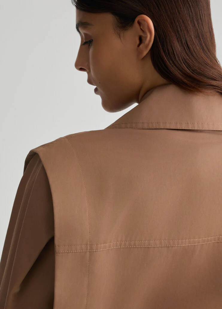 Brown double-breasted jacket