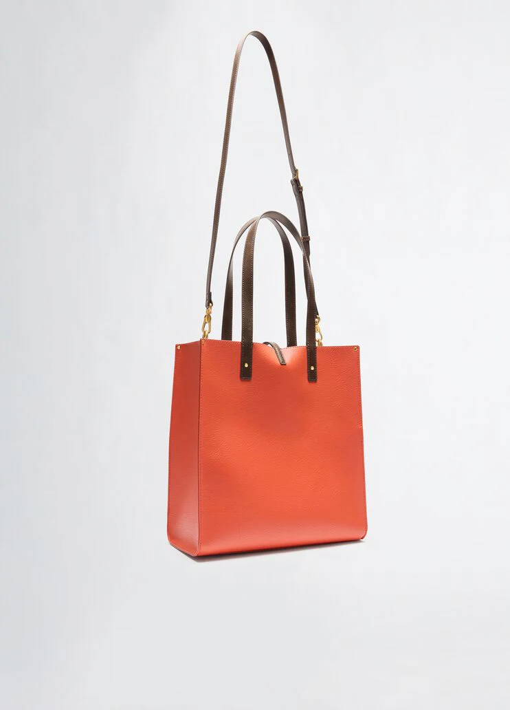 Pumpkin orange shoulder bag