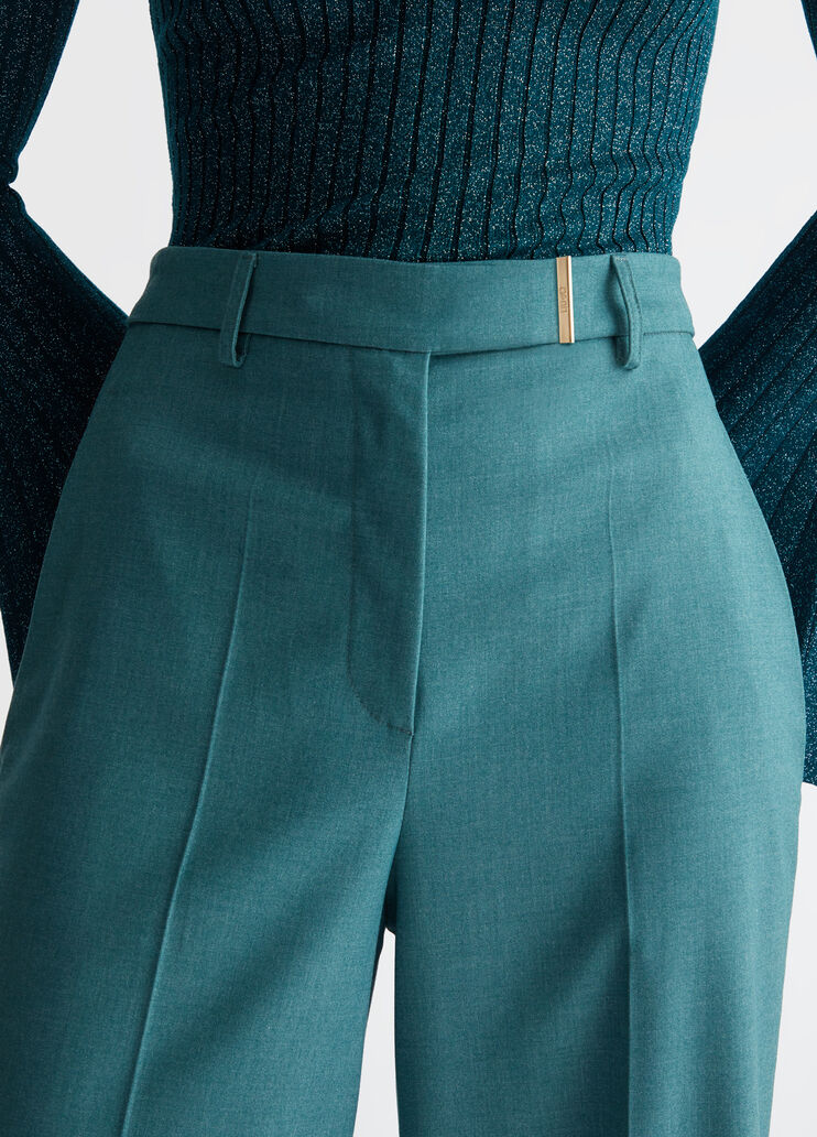 Straight-leg suit trousers