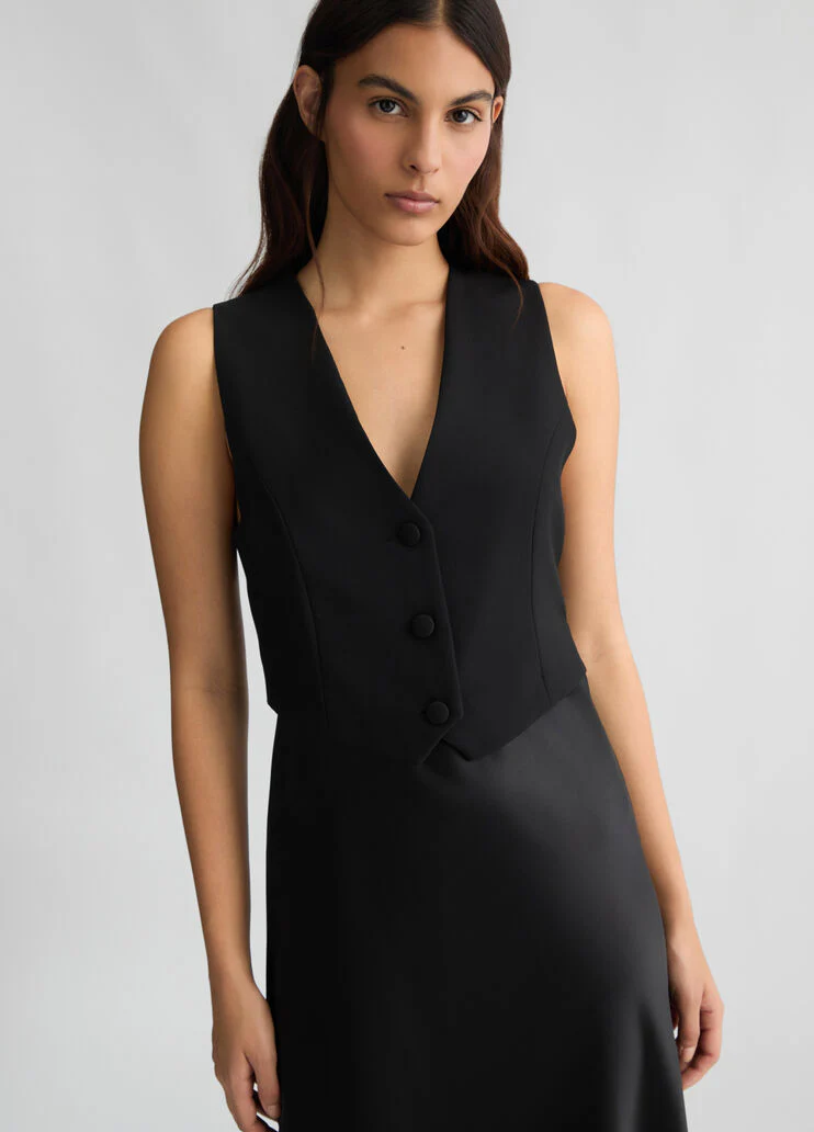 Long dress with waistcoat