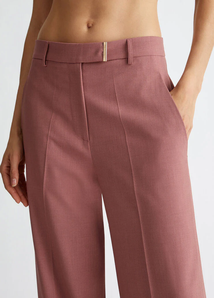 Straight-leg suit trousers