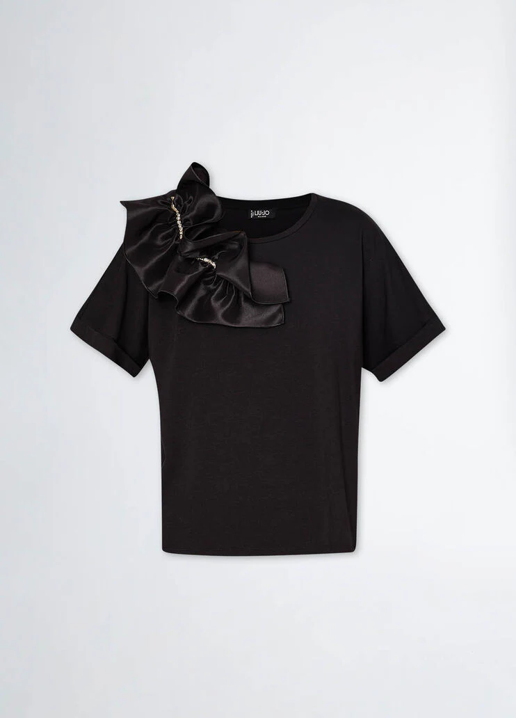 T-shirt with ruching