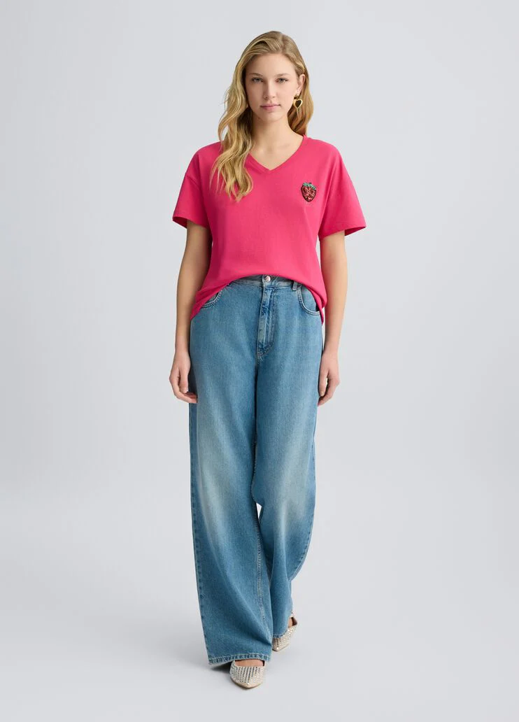 T-shirt with strawberry