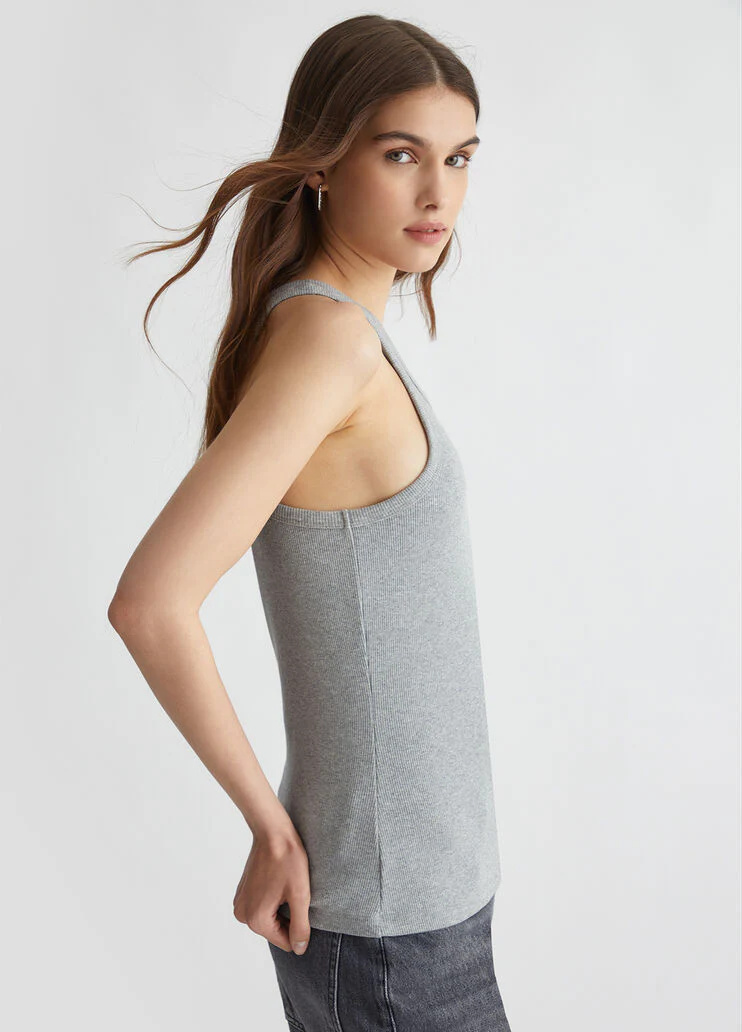 Ribbed top with logo