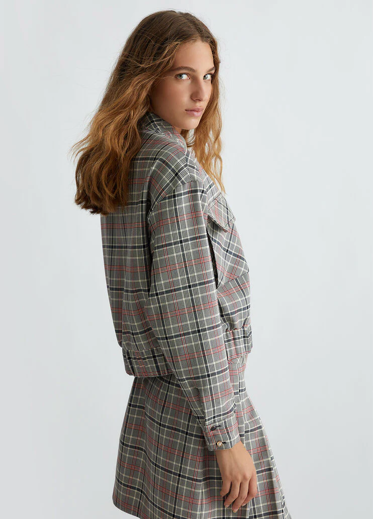 Short tartan jacket