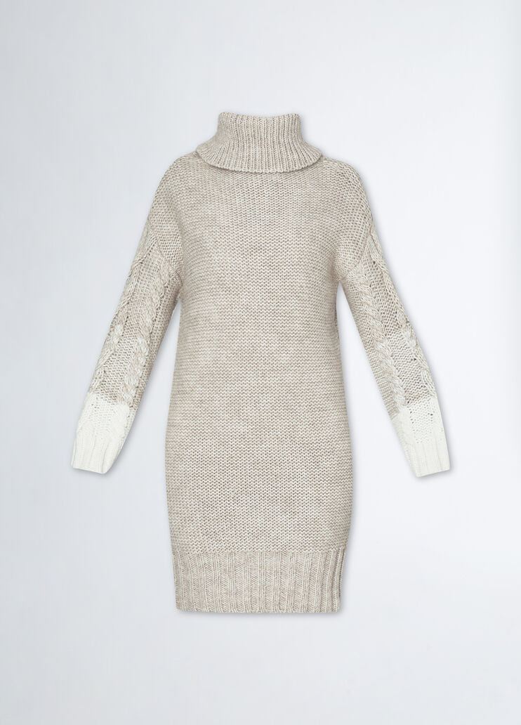 Wool and alpaca knit dress