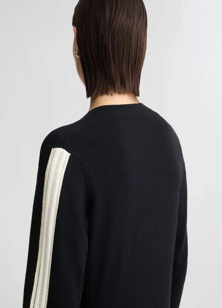 Cotton and wool sweater