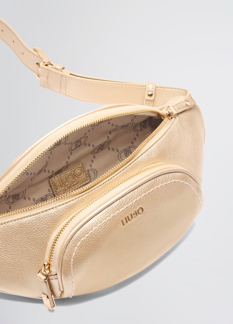 Gold-tone pouch bag