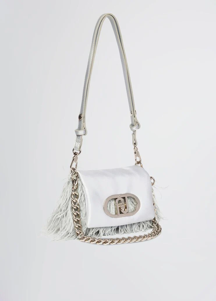 Small LaPuffy bag with feathered detailing
