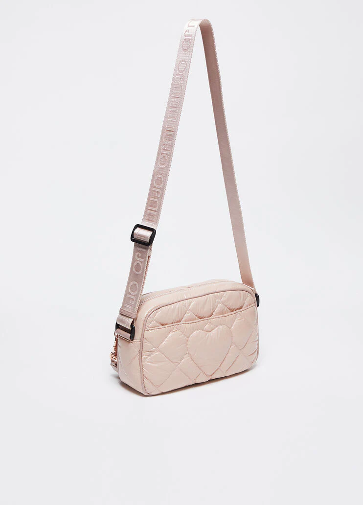 Shoulder bag in quilted nylon