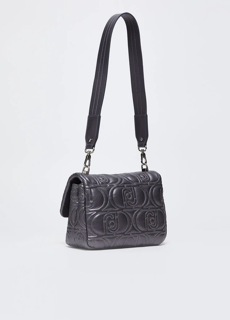 Quilted crossbody bag with logo