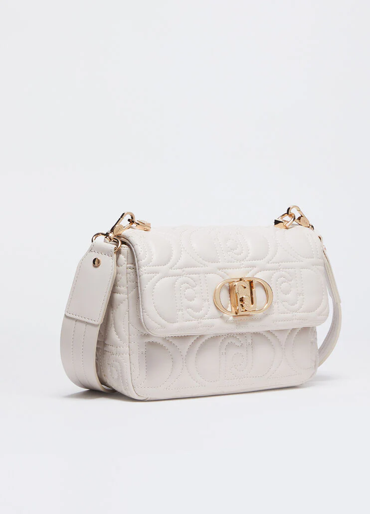 Quilted crossbody bag with logo