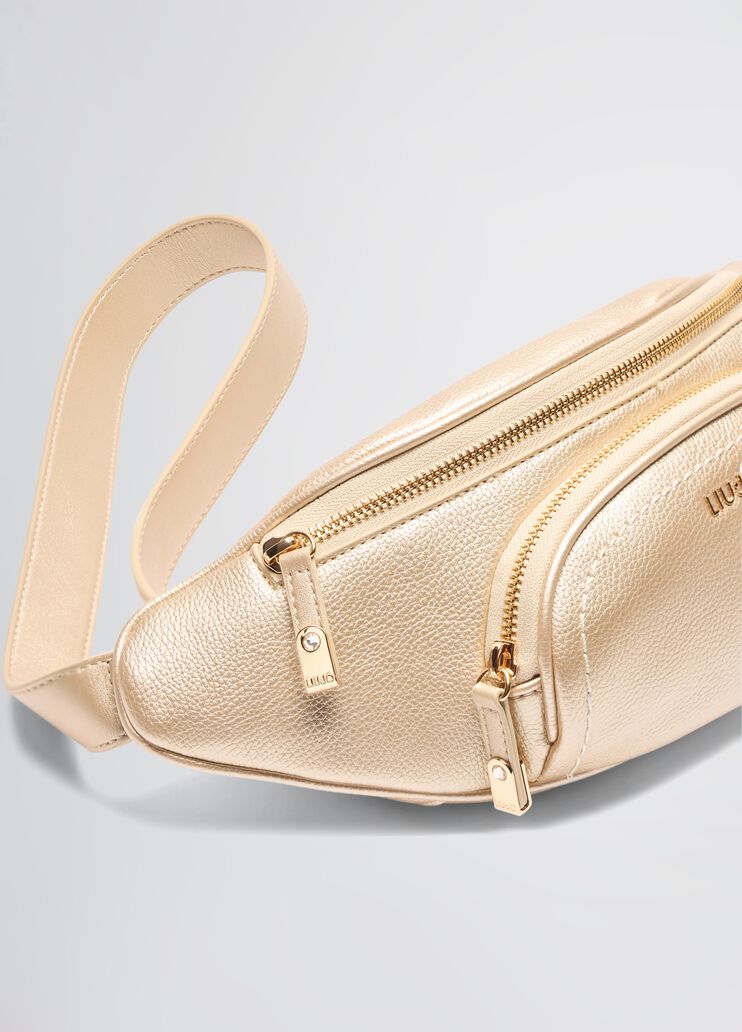 Gold-tone pouch bag