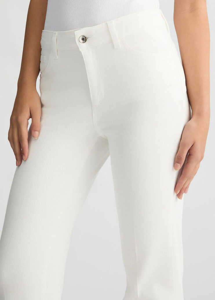 White bootcut jeans