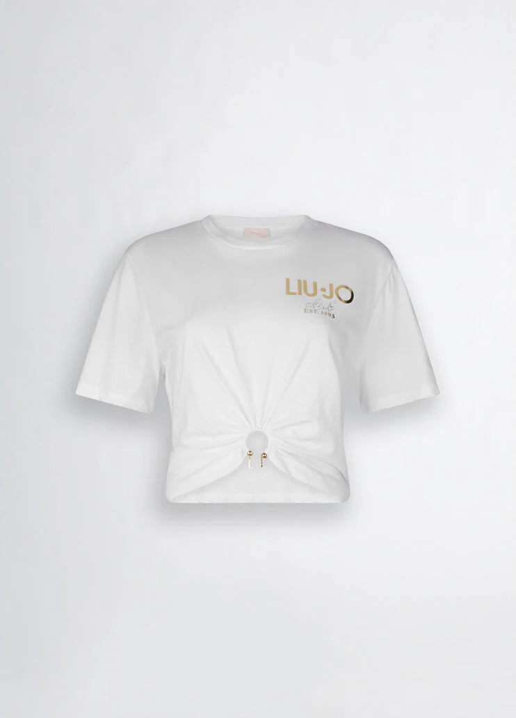 Cotton T-shirt with logo