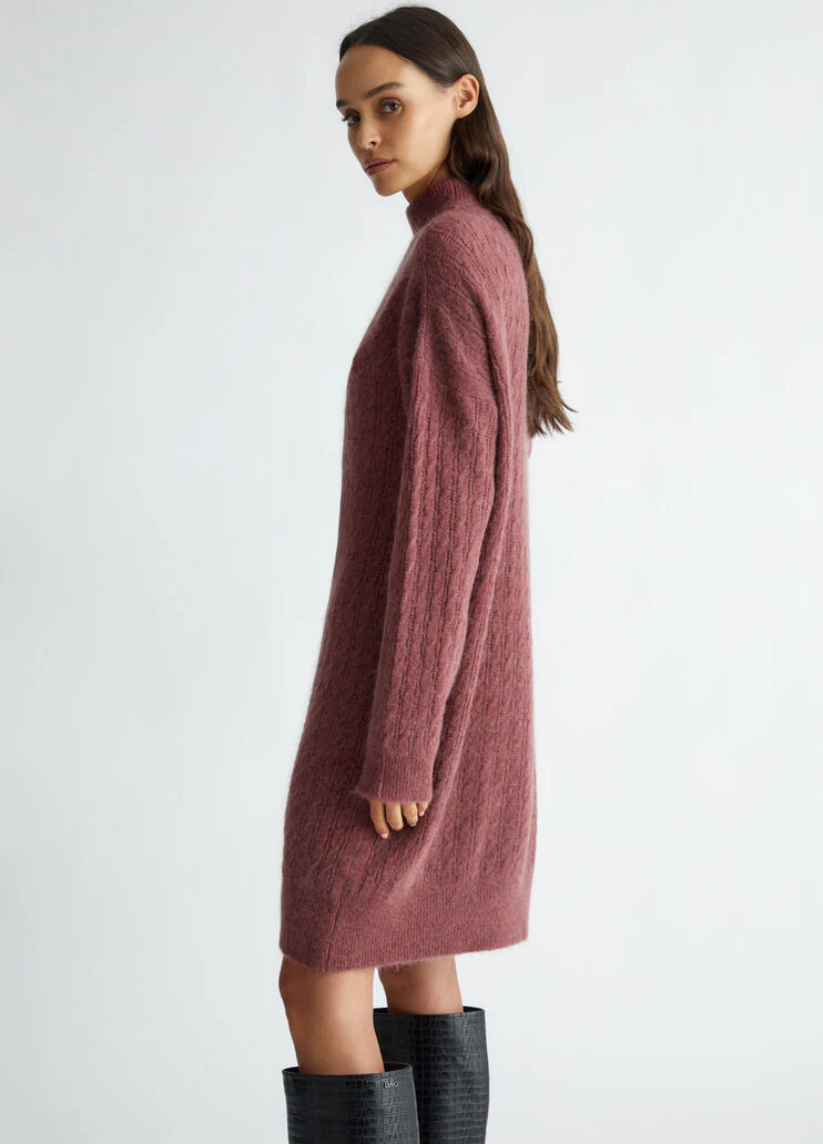 Alpaca-blend knit dress