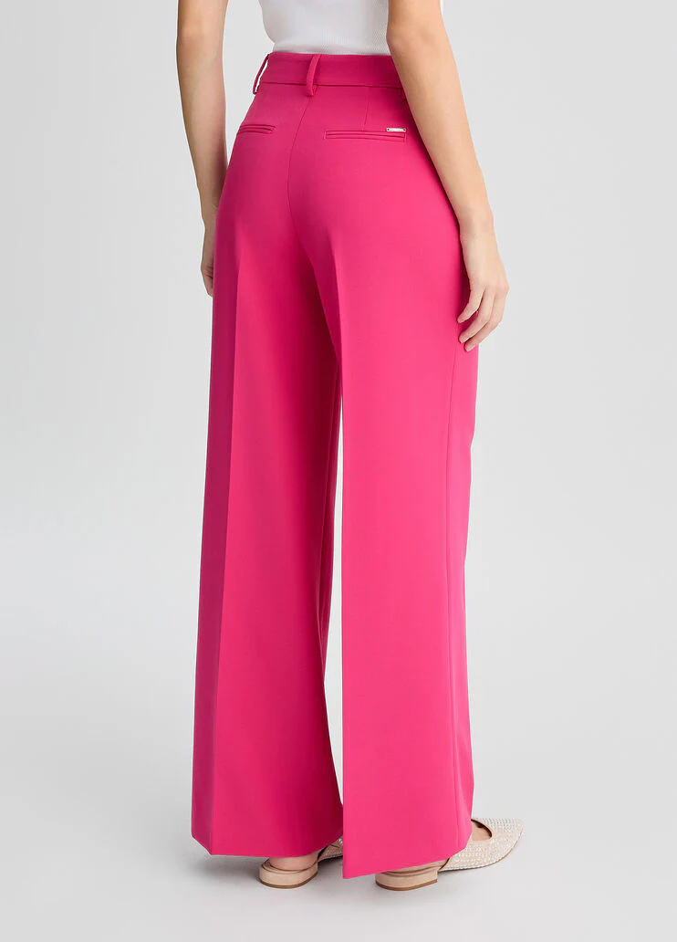 Red palazzo trousers