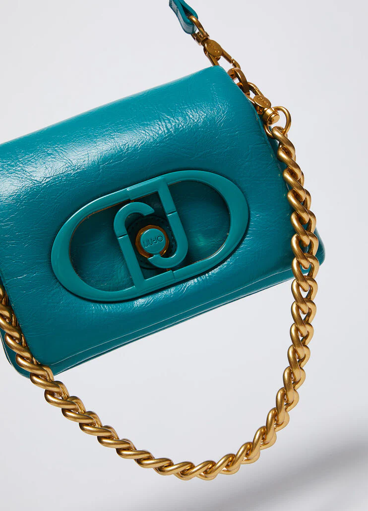 LaPuffy glossy shoulder bag