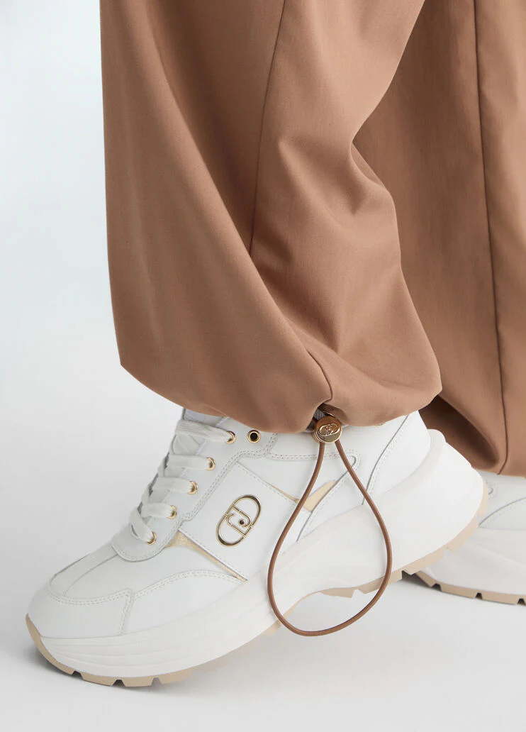 Beige cargo trousers
