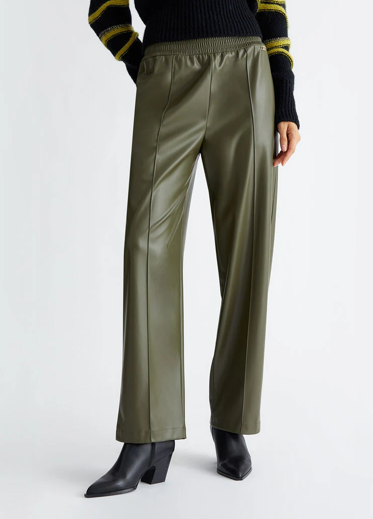 Coated fabric trousers