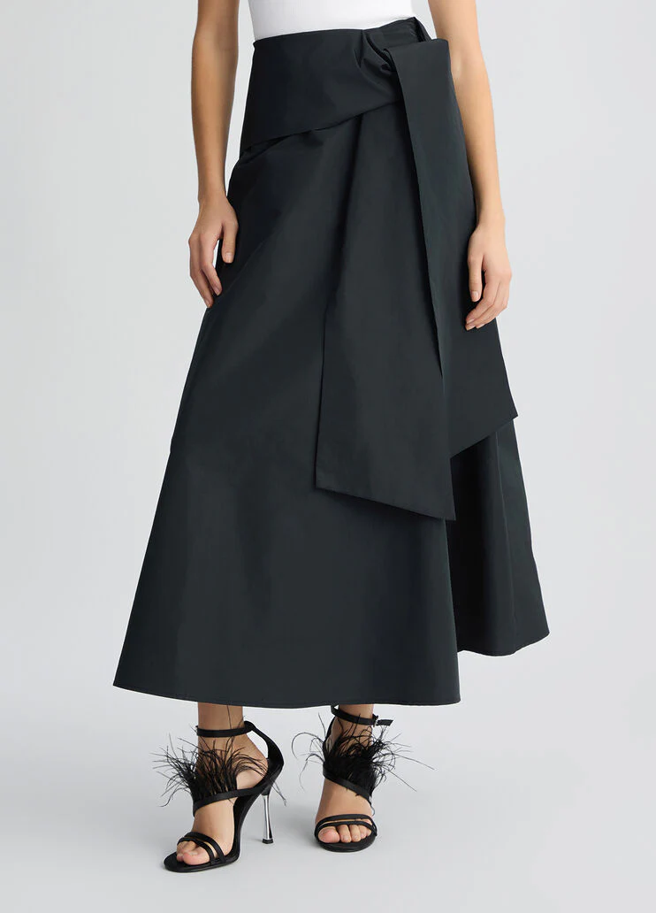 Black taffeta skirt