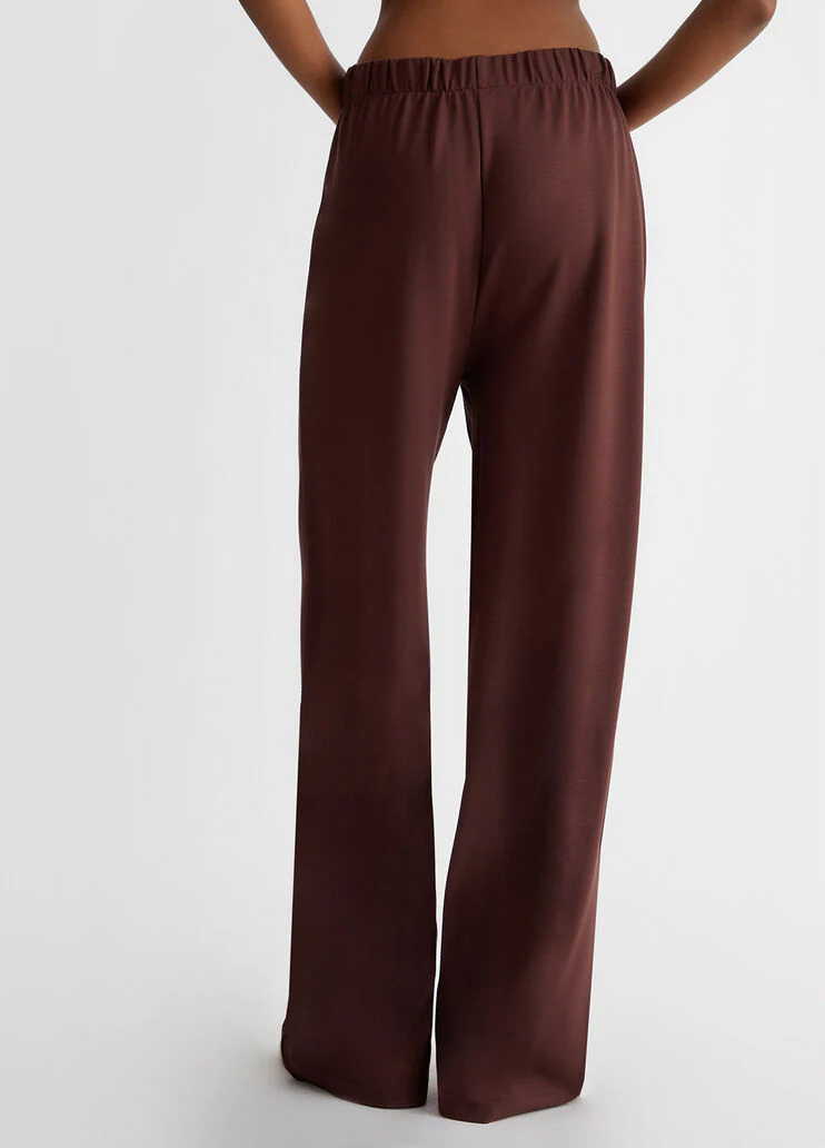 Jersey trousers with buttons