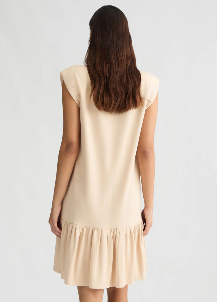 Shirt dress with logo