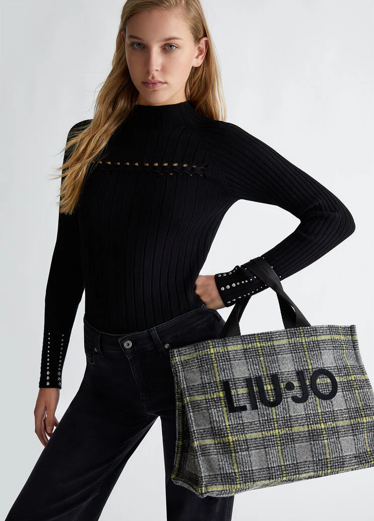 Jacquard shopping bag